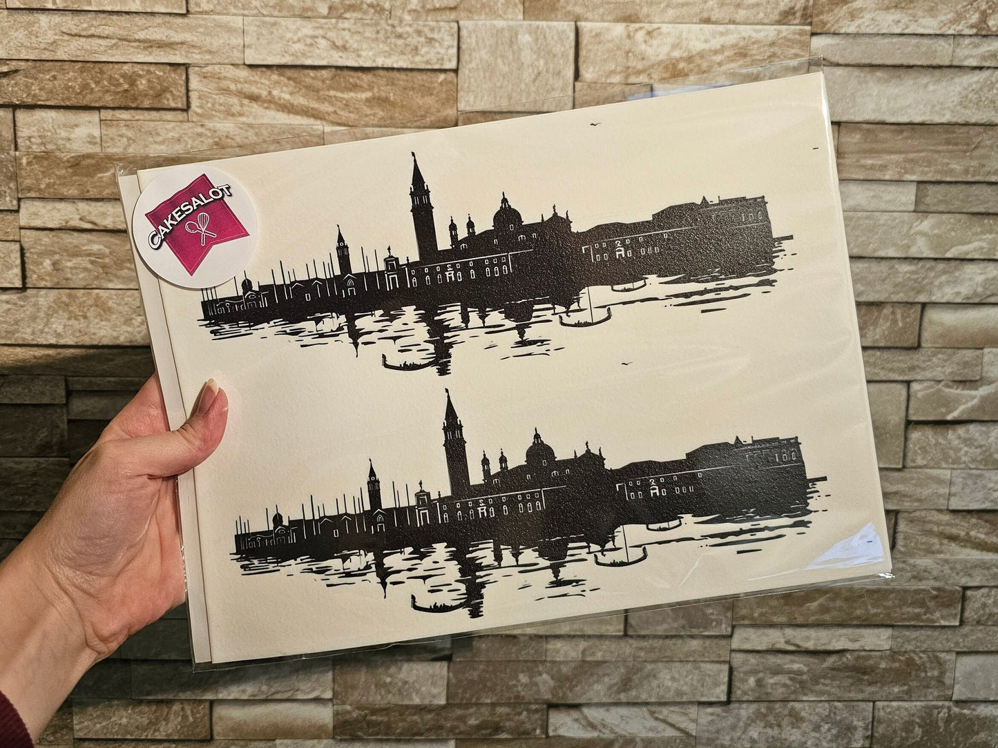 Venice Inspired Skyline Edible Print Cake Wrap