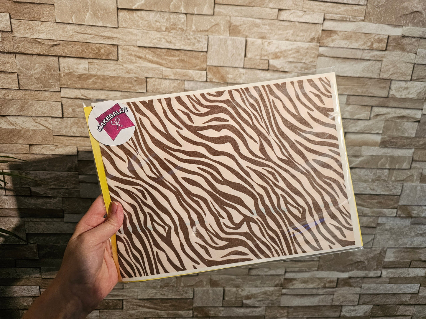 Pale Tiger Boho Edible Print Cake Wrap