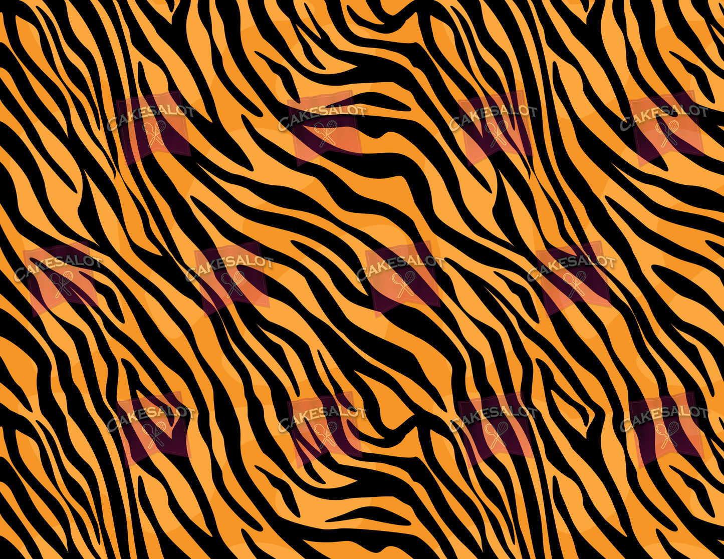 Tiger Edible Print Cake Wrap