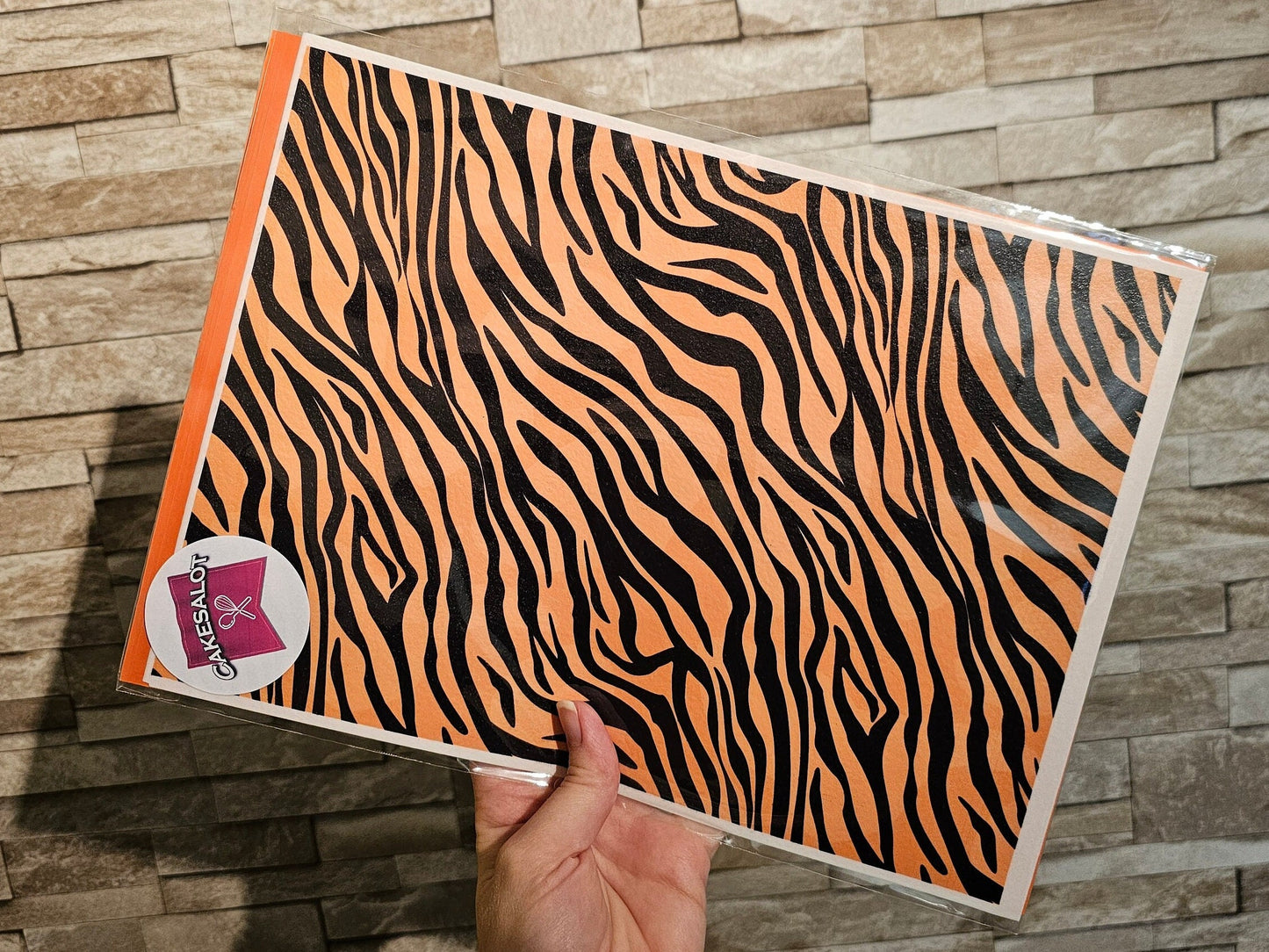 Tiger Edible Print Cake Wrap