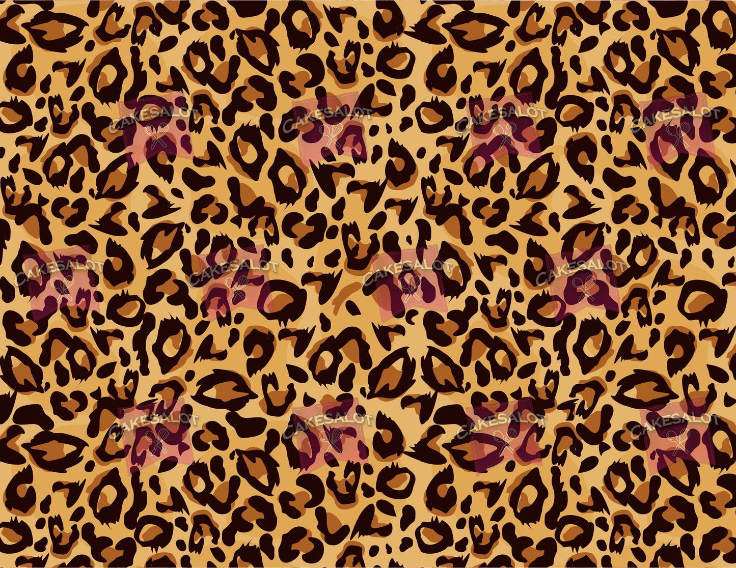 Leopard Edible Print Cake Wrap