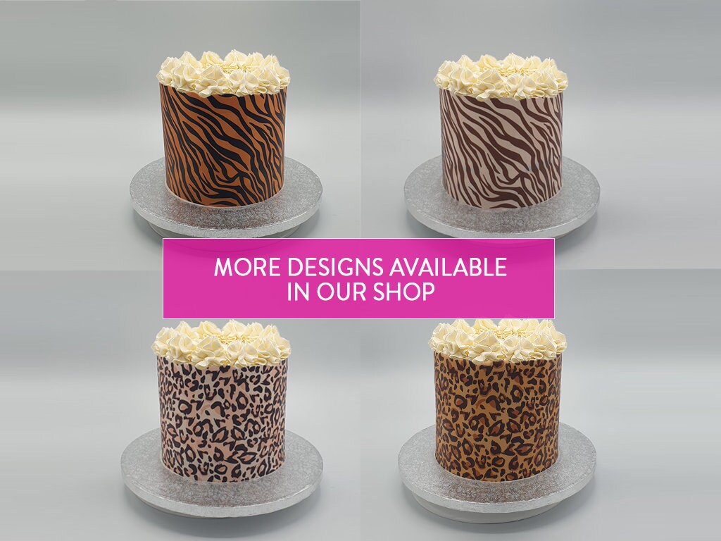 Leopard Edible Print Cake Wrap