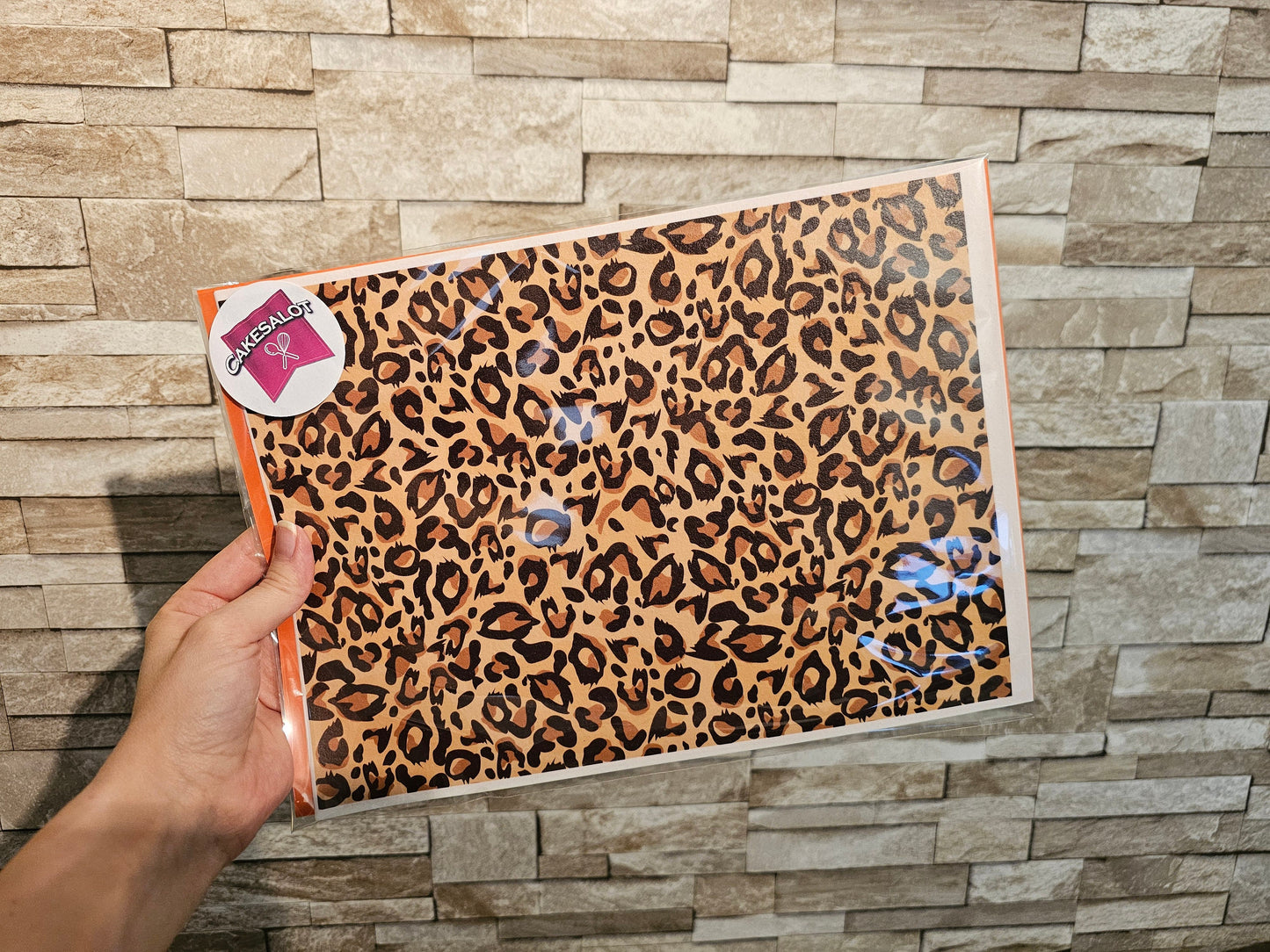 Leopard Edible Print Cake Wrap